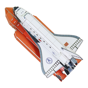 中国航天飞机火箭长征2f模型diy手工拼装3d立体拼图纸质儿童男孩