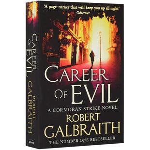 罪恶生涯 Career of Evil 英文原版推理小说 邪恶事业 JK罗琳化名作品 进口英语书籍