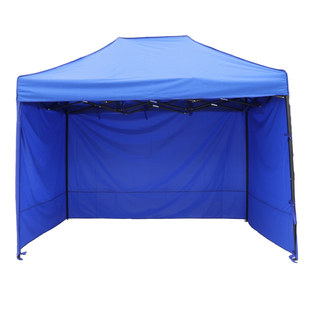 三面四脚伞帐篷加厚防嗮隔热围布带开门户外广告摆摊挡风透明防水