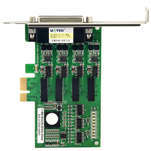 宇泰UT-794i pci-e转4口RS485/422串口卡光电隔离转接卡扩展卡
