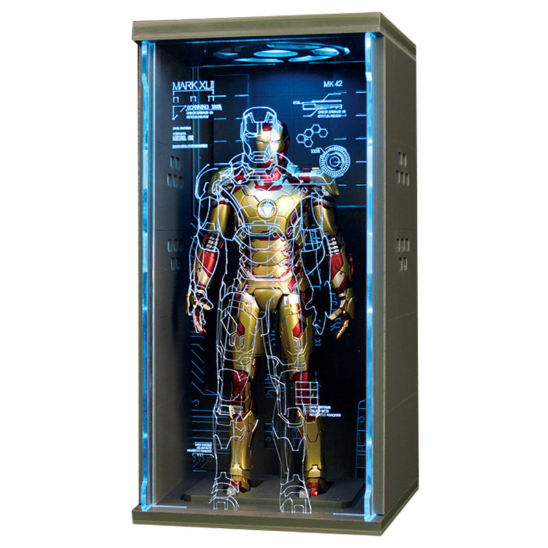 玩具盒子TOYS-BOX 1/9 格纳库  防尘展示盒不含模型 适用于钢铁侠