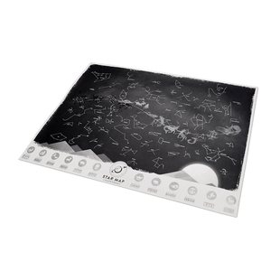 英国Luckies Star Map荧光星空地图夜光星座海报家居墙壁挂画装饰