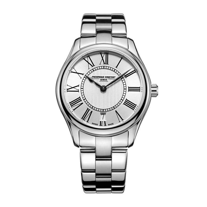 康斯登手表女简约经典商务日历石英女表FC-220MS3B6情人节礼物
