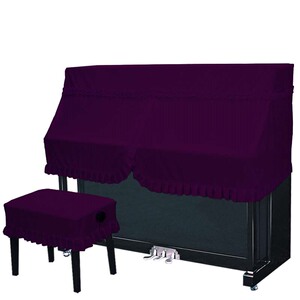 意大利加厚丝绒钢琴罩电钢琴罩布艺高档琴套防尘凳罩欧式简约现代