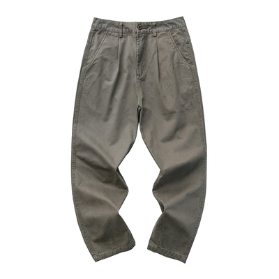 写意秋季新品日系复古九分工装裤