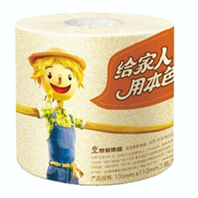 泉林本色卫生纸原浆不漂白无芯