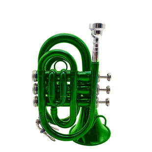 降B手掌号多色彩色黄铜西洋管乐器微型袖珍小号初学者专业演奏级