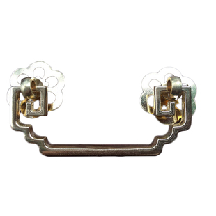 仿古纯铜把手配件/简洁式方形加厚铜拉手/衣橱门柜门抽屉铜把手