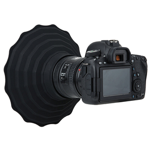 JJC相机遮光罩适用佳能5D4 5D3 R5尼康Z5 Z6 d750索尼A7M3 A7R4富士XT4单反XT3配件手机镜头消光罩硅胶镜头罩