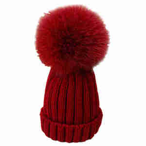 宝宝帽子秋冬季1-2岁男女儿童针织毛线帽5婴儿帽0-3-6-12个月亲子