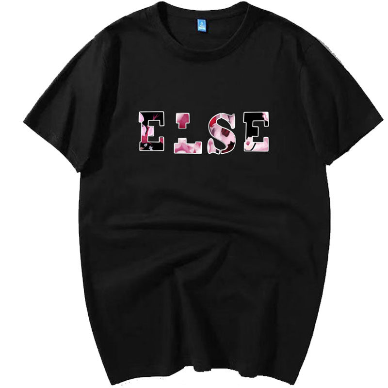 字母印花白色短袖T恤同款衣服