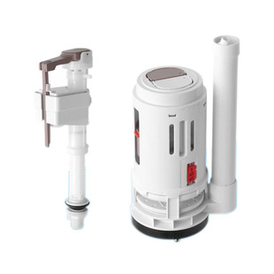 连体马桶配件大口径双按排水阀出水阀 坐便器3寸10cm加粗大下水器