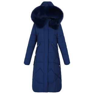 冬季新款女士羽绒棉服中长款韩版加厚棉衣2025中年妈妈大毛领外套