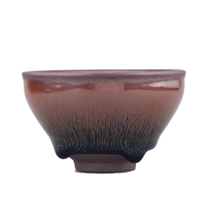 兔毫建盏主人杯 金兔豪银蓝毫鸿运单杯 品茗杯建窑建盏兔毫盏盏杯