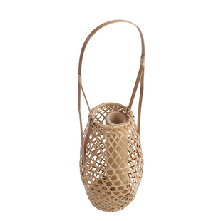 日式白竹编花器 花瓶花篮 插花桶 花入 禅学 古典花器 会所 摆件