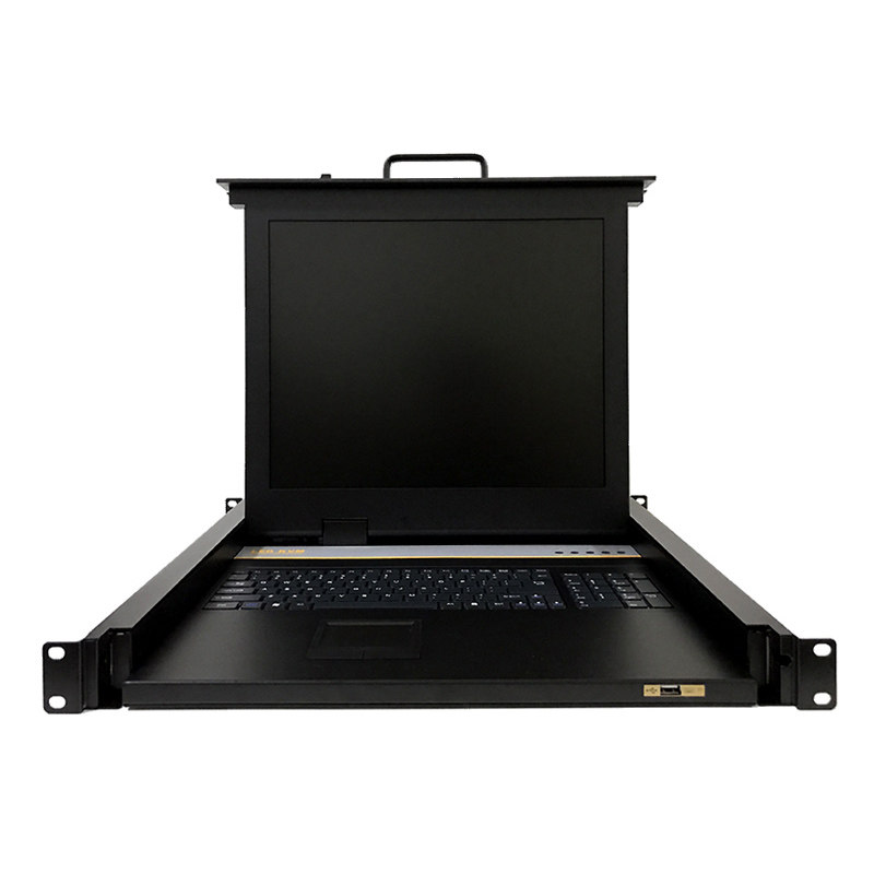 HONBLAN新LCD KVM1701三合一体机LED显示器1U键鼠控制台19寸机架