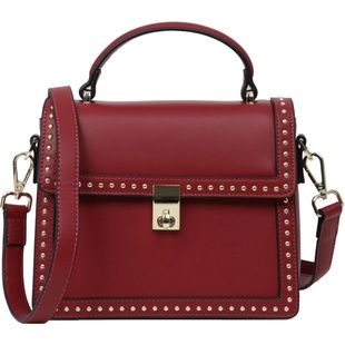 高级包包女2025新款时尚斜挎包百搭气质铆钉女包复古潮流新娘婚包