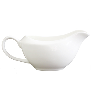 纯白骨瓷汁斗杯酒店料斗牛排铁板汁斗调料碗酱料浇汁杯西餐具奶杯