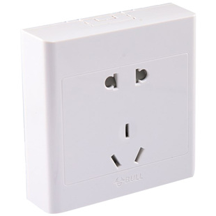 公牛蝶翼超薄G57开关插座黑色面板16a插座86型暗装家用g57墨云灰