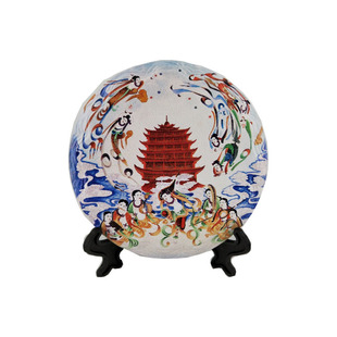 敦煌木板木版画彩色木雕木刻画手工雕刻diy20厘米旅游纪念品包邮