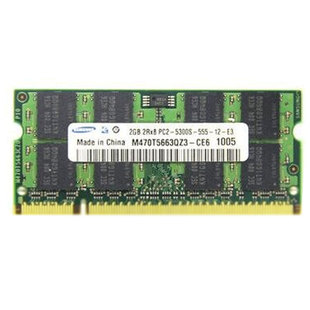 三星 ddr2 667 2GB 笔记本内存条 2RX8 PC2-5300S M470T5663QZ3