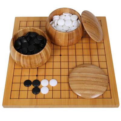楠竹碳化新榧木儿童练习入门围棋