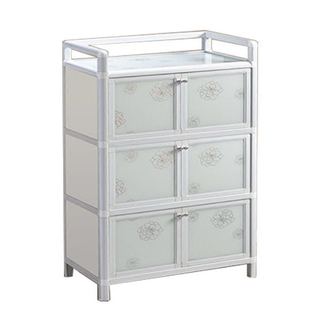 加厚铝合金碗橱柜菜厨阳台柜餐边柜厨房储物收纳柜客厅门厅置物柜