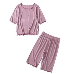 莫代尔女童春夏薄款儿童内衣套装家居服宝宝空调服女孩宽松睡衣