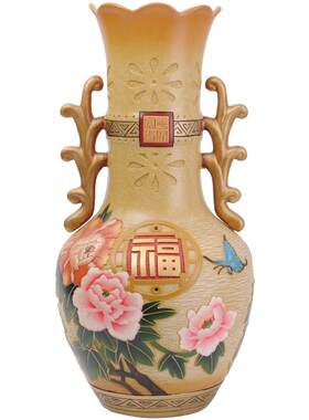 中式古典陶瓷工艺品大花瓶客厅