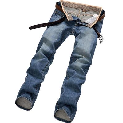 春季款男士牛仔裤直筒青年韩版潮