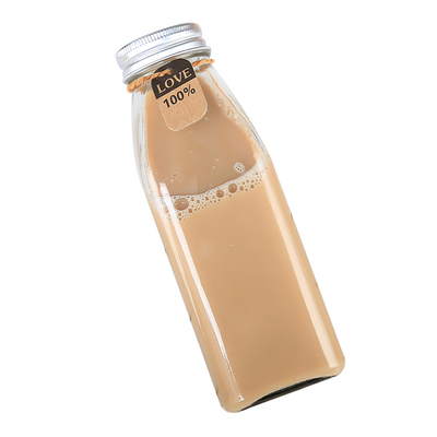 饮品孝素奶茶果汁瓶包邮玻璃瓶