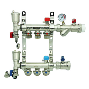 地暖分水器过滤套阀ppr进水阀回水阀暖气活接压力表阀门铜pert pb