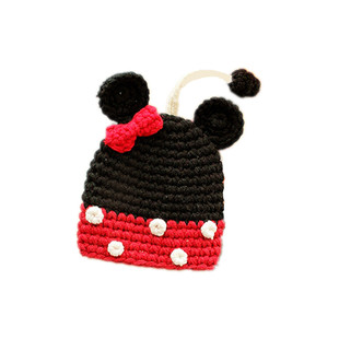 日系创意可爱卡通纯手工编织毛线钥匙扣 情侣钥匙圈 可拉伸钥匙包