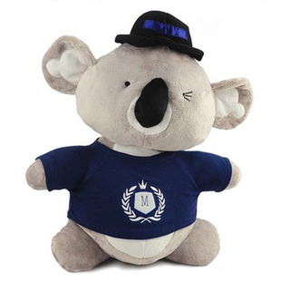 澳大利亚纪念品澳洲国旗小考拉树袋熊树熊考拉玩具夹子拿旗子10只