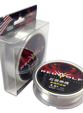 Redwolf/红狼 热线休闲钓金线 透明 100米 台钓线 鱼线 红狼热线