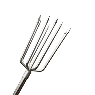 多功能超硬大倒刺鱼叉不锈钢头九齿带杆捕鱼神器鱼叉杆可伸缩钢叉