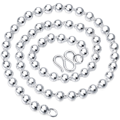 宝宝足银项链，单银链不含吊坠哦