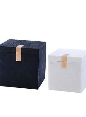 新中式风现代简约砂岩方形工艺品