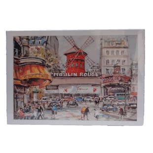 包邮 1000片纸质平面拼图 风景名画类成人拼装益智玩具 红磨坊