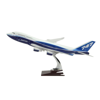 飞机模型波音B747-400原型机波音客机航模礼品摆件树脂 47cm