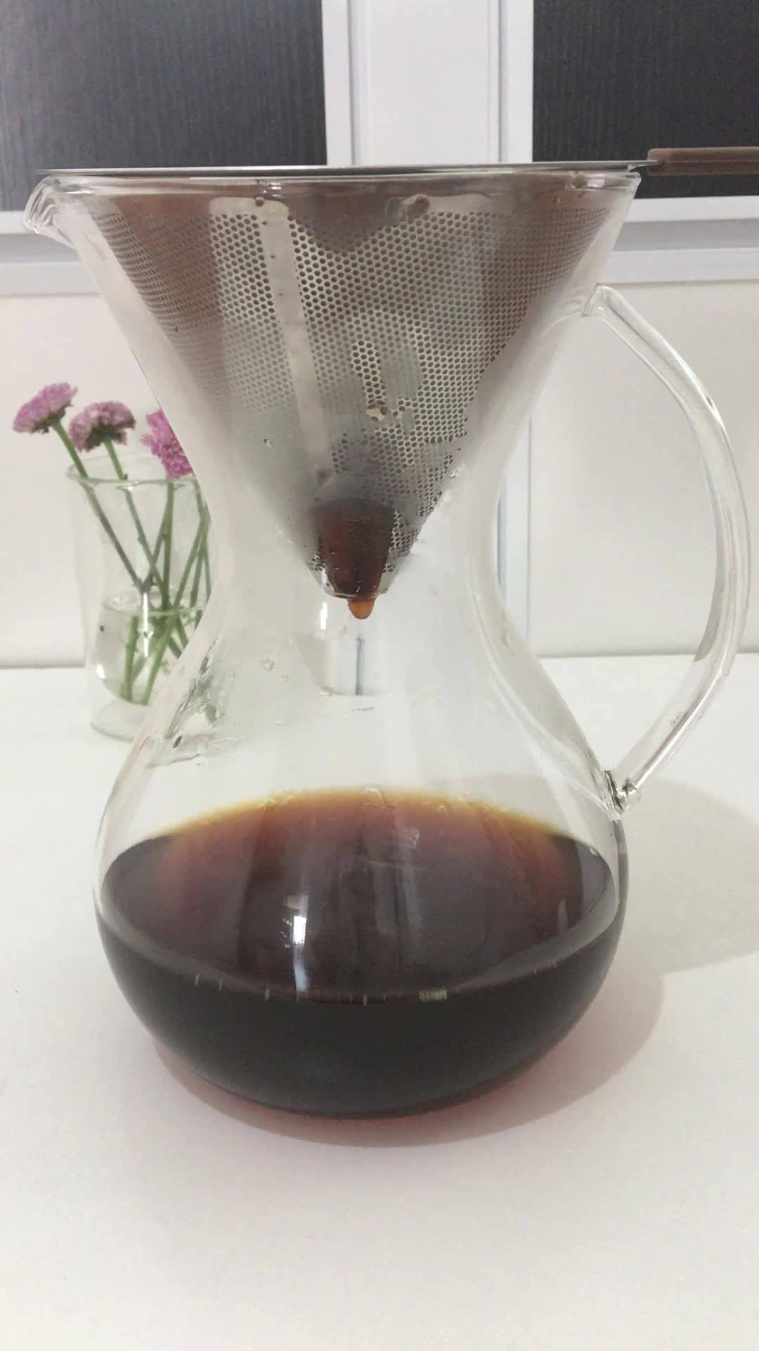 17oz Coffee Maker Pour Over Glass Carafe / Drip Pourover Coffee Pot