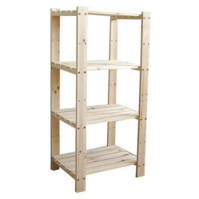 简易实木置物架落地木架子定做