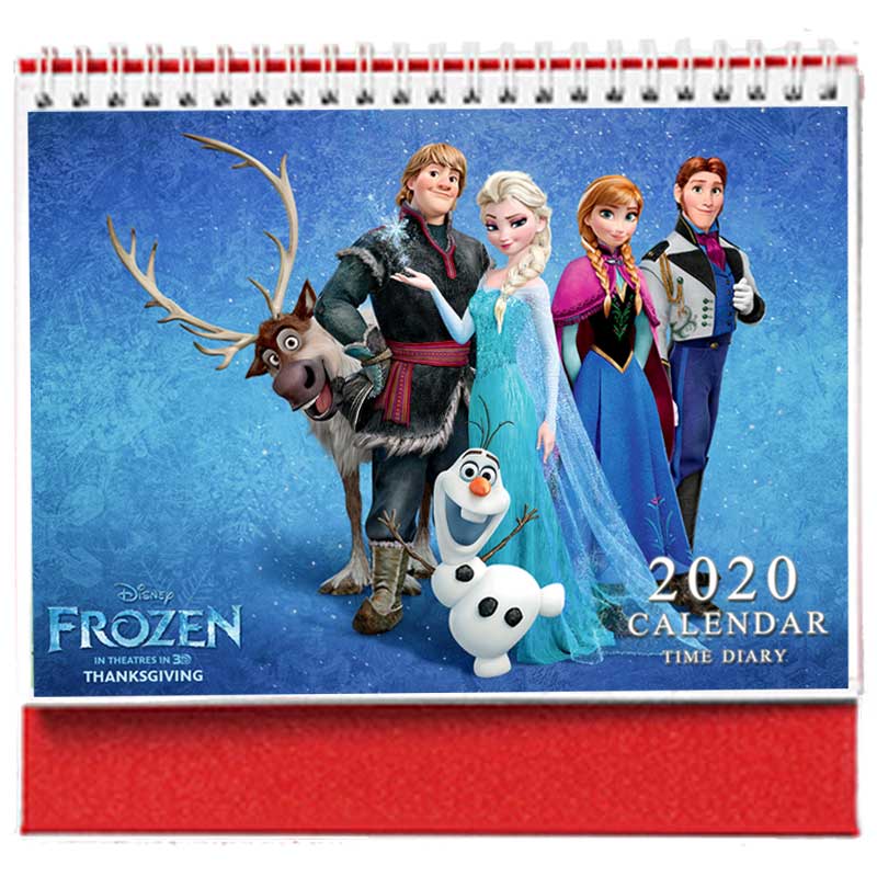2026年冰雪奇缘2台历动画电影可爱卡通儿童小学生日历摆件新年礼