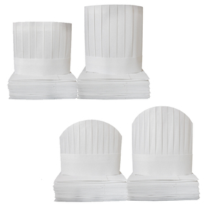 一次性厨师帽无纺布厨师帽儿童帽高帽子中帽低帽厨房帽加厚工作帽