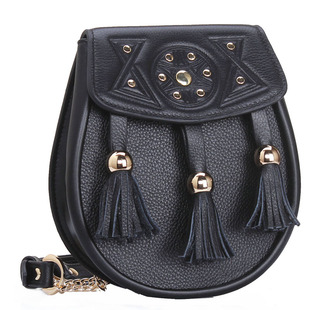 小包苏格兰腰包挂包民族马鞍包休闲流苏铆钉scotland waist bag