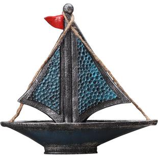 地中海风格复古船舵装饰摆件陈列道具家居客厅餐厅酒吧美式摆设