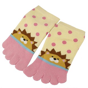 儿童五指袜纯棉男女可爱短筒五趾袜6-8岁学生指头袜满3双价格包邮