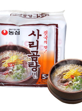 韩国进口110g牛骨汤拉面方便面