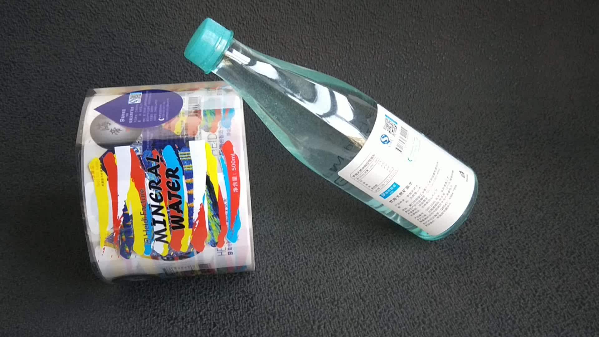 Cheap Custom Printed Self Adhesive Waterproof Water Bottle Labels Roll