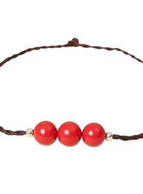 朱砂脚链手链本命年鼠